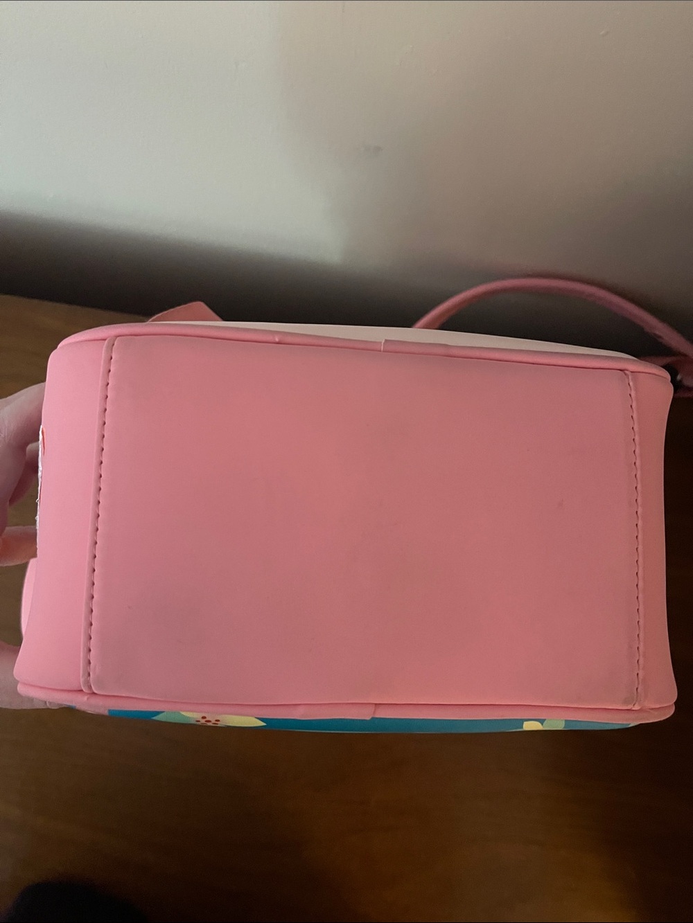 ON HOLD Disney Loungefly Mary Poppins Jolly Holiday Teal & Pink Mini Bag Used - Picture 7 of 8